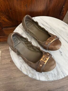 Tory Burch Ambrose leather ballet flats